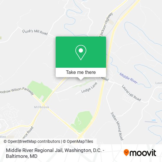 Mapa de Middle River Regional Jail