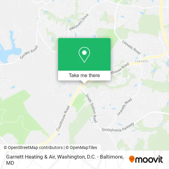 Garnett Heating & Air map