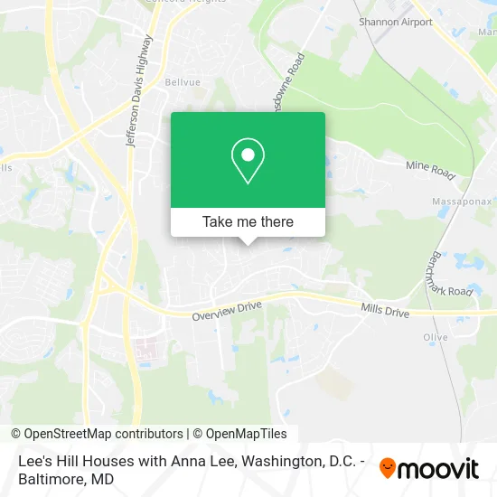 Lee's Hill Houses with Anna Lee map