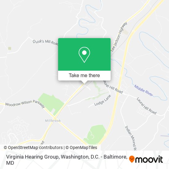 Virginia Hearing Group map