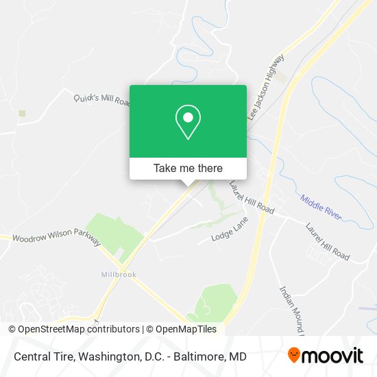 Central Tire map