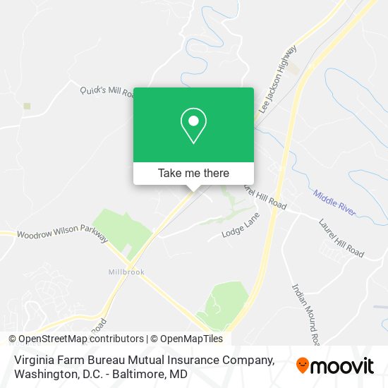 Mapa de Virginia Farm Bureau Mutual Insurance Company