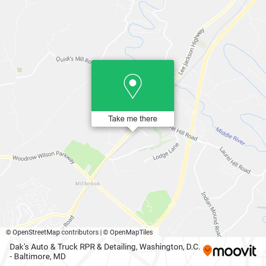 Dak's Auto & Truck RPR & Detailing map