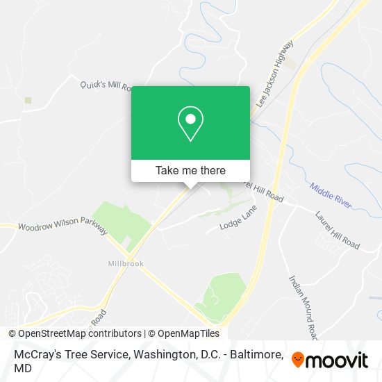 McCray's Tree Service map