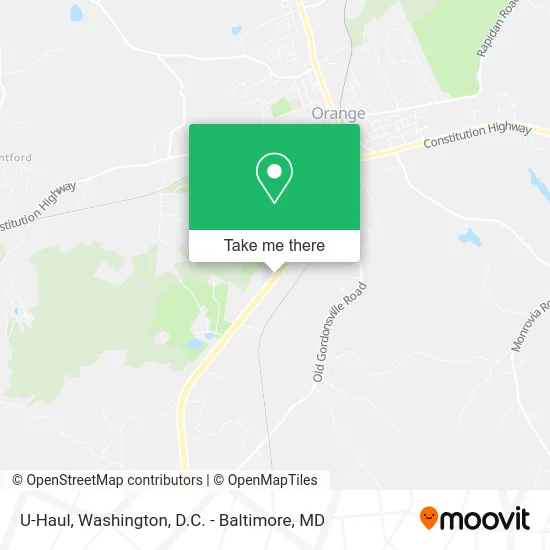 U-Haul map