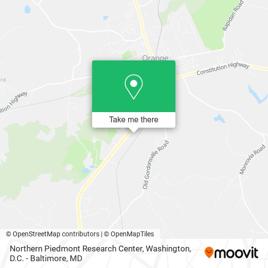 Mapa de Northern Piedmont Research Center