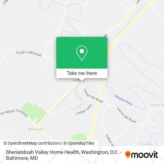 Mapa de Shenandoah Valley Home Health