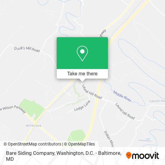 Bare Siding Company map