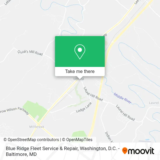 Blue Ridge Fleet Service & Repair map