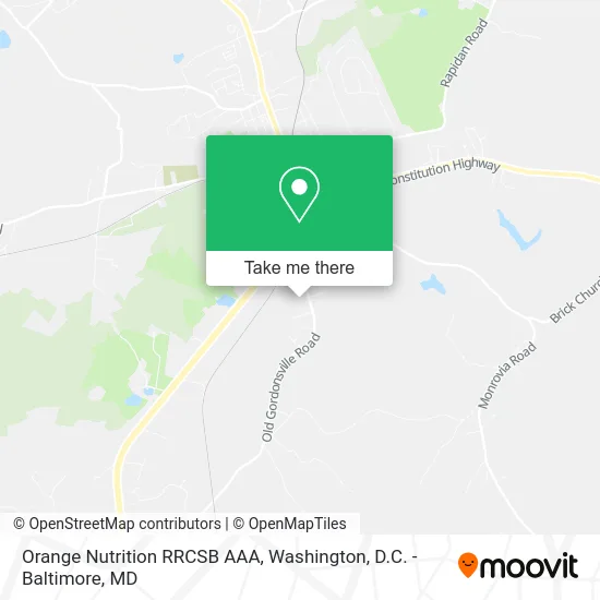 Orange Nutrition RRCSB AAA map