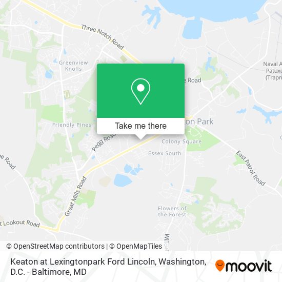 Mapa de Keaton at Lexingtonpark Ford Lincoln