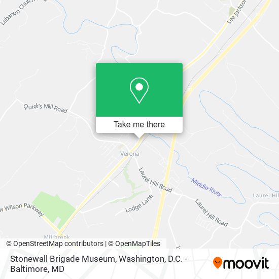 Stonewall Brigade Museum map