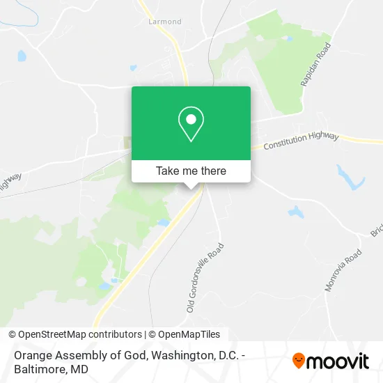 Orange Assembly of God map