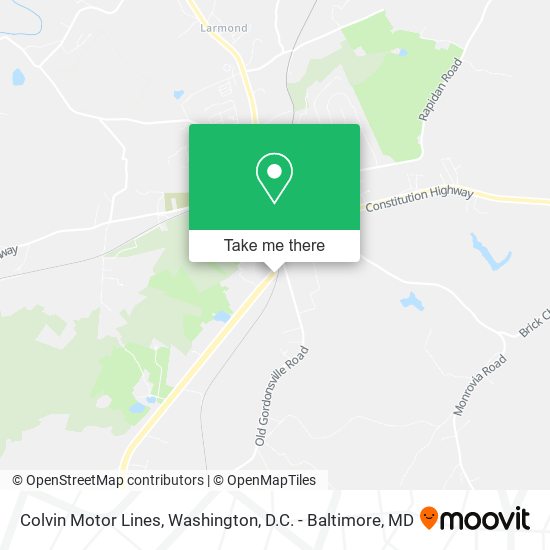 Mapa de Colvin Motor Lines