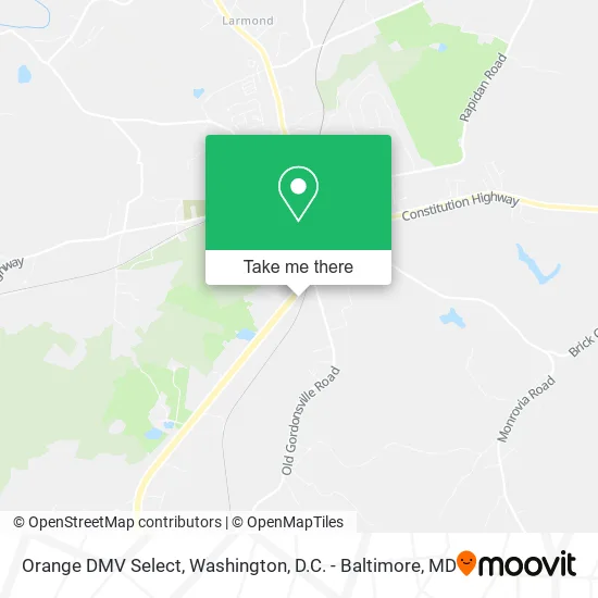 Orange DMV Select map