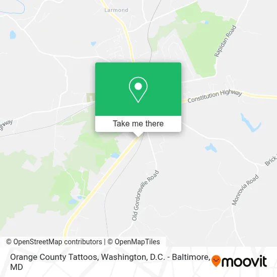 Orange County Tattoos map