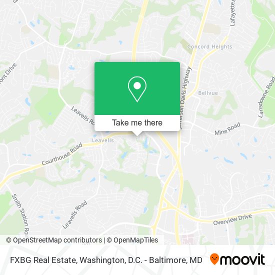 FXBG Real Estate map