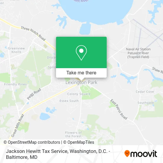 Jackson Hewitt Tax Service map