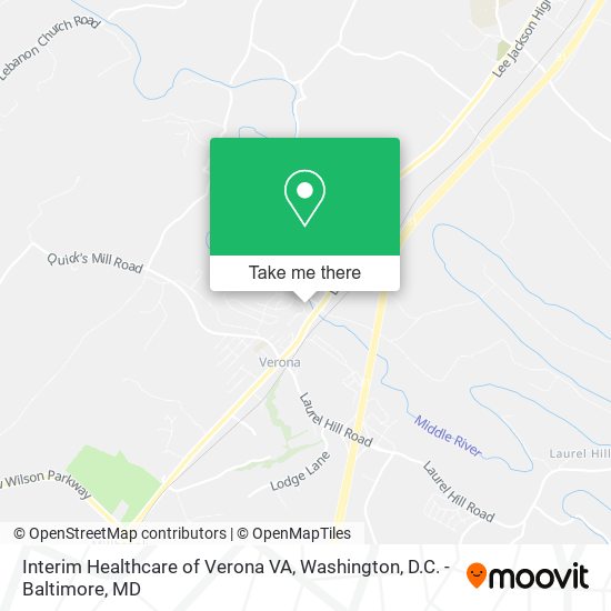 Interim Healthcare of Verona VA map