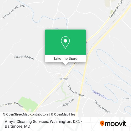 Mapa de Amy's Cleaning Services