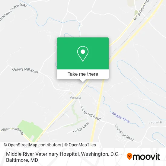 Middle River Veterinary Hospital map