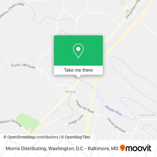 Morris Distributing map