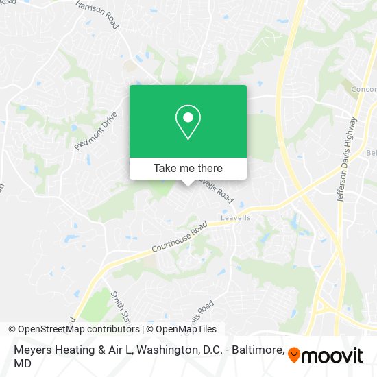 Meyers Heating & Air L map