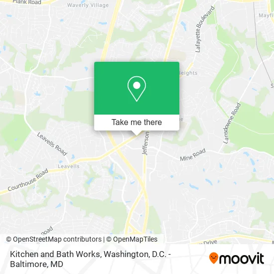 Kitchen and Bath Works map