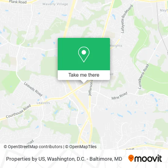 Properties by US map