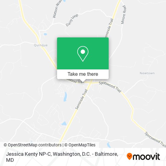 Jessica Kenty NP-C map