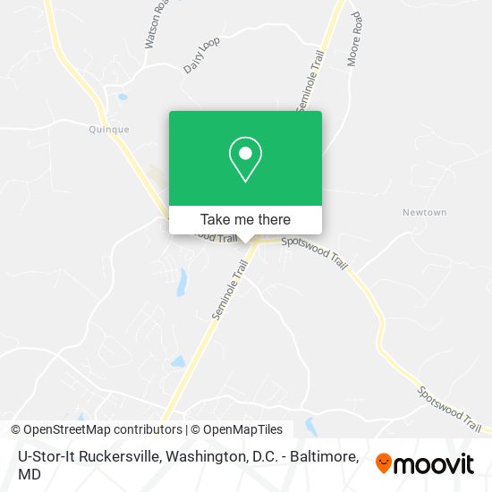 U-Stor-It Ruckersville map