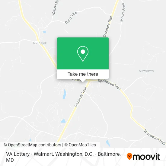 VA Lottery - Walmart map