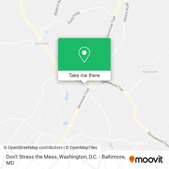 Don't Stress the Mess map