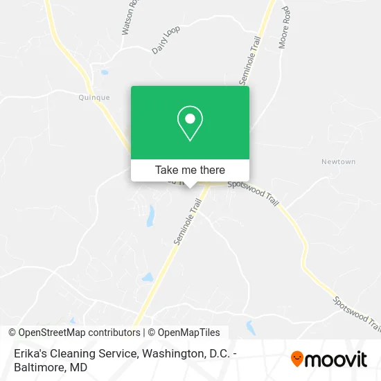 Erika's Cleaning Service map