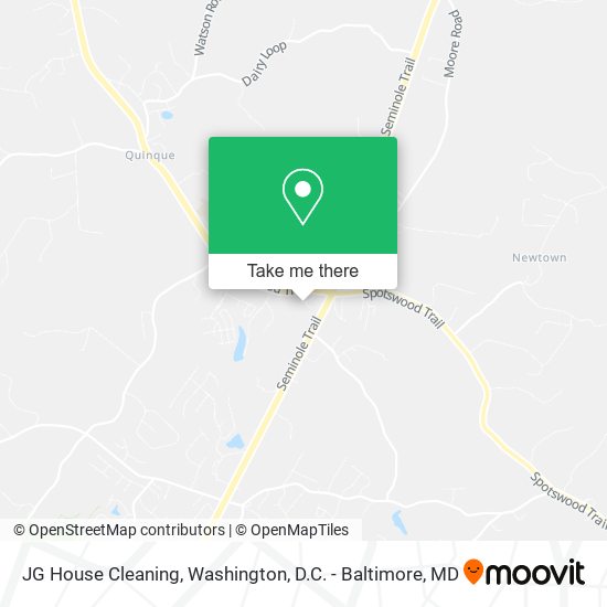 JG House Cleaning map