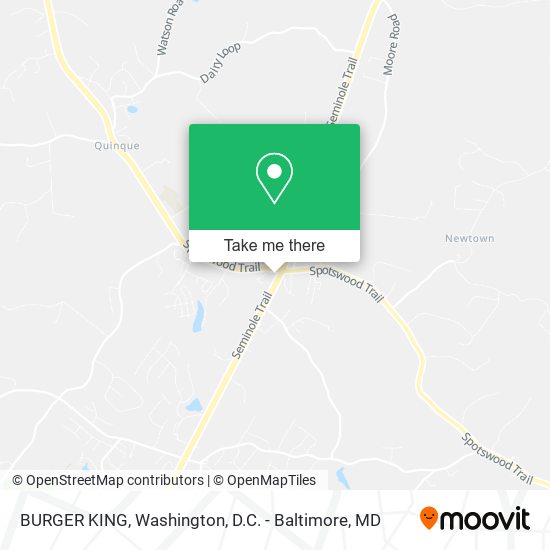 BURGER KING map