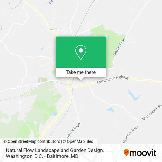 Natural Flow Landscape and Garden Design map