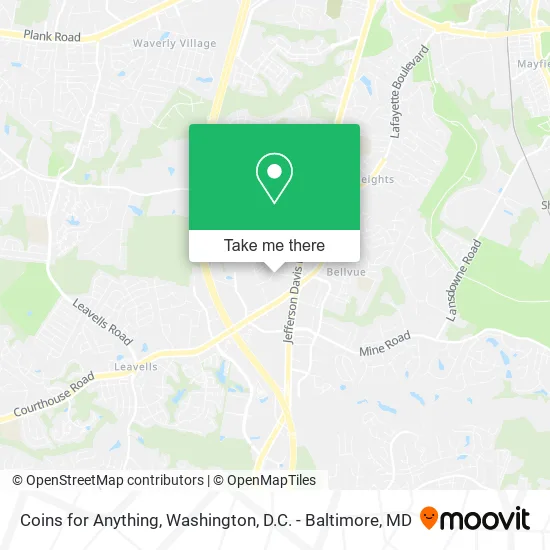 Coins for Anything map