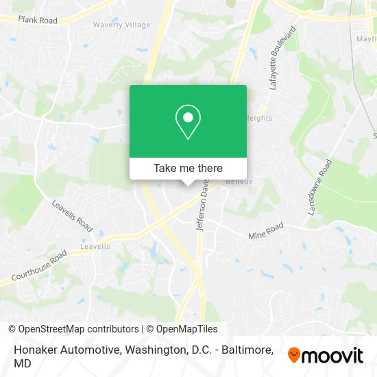 Honaker Automotive map