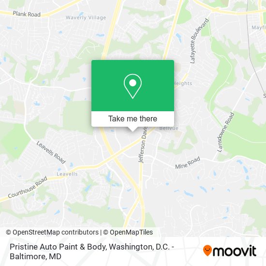 Pristine Auto Paint & Body map