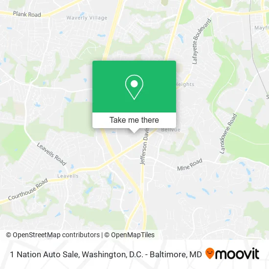 1 Nation Auto Sale map