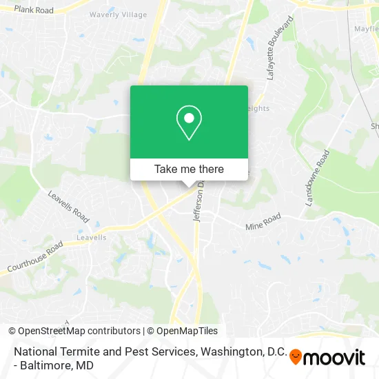 National Termite and Pest Services map