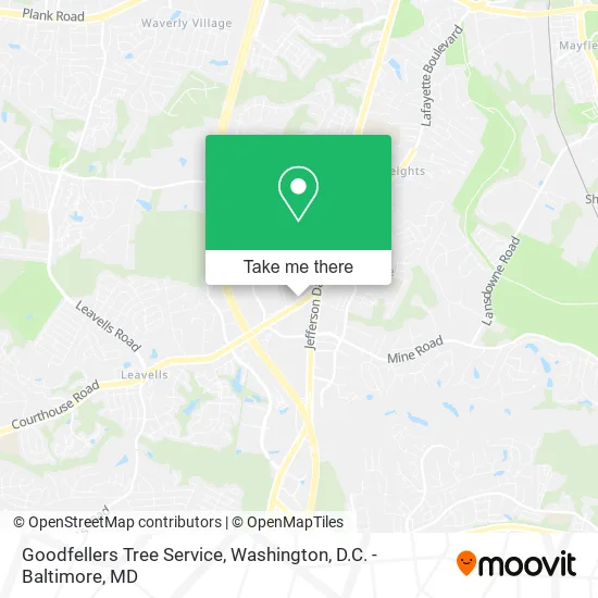Goodfellers Tree Service map