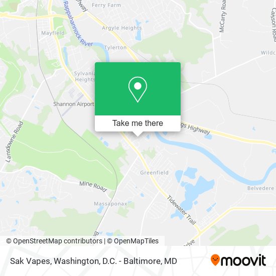 Mapa de Sak Vapes
