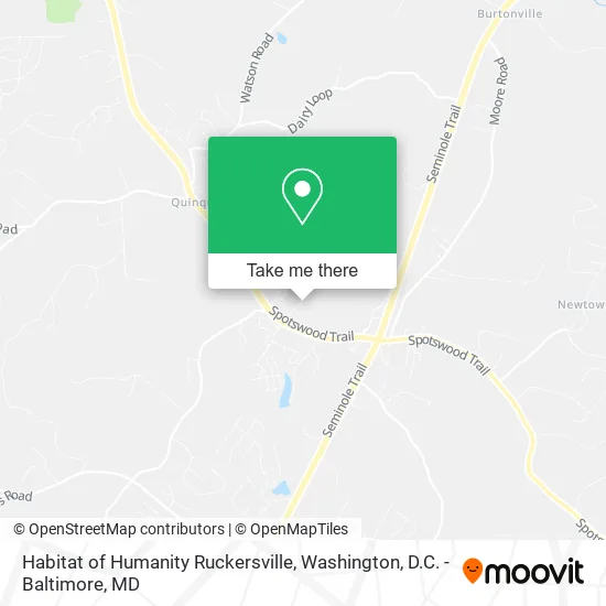 Mapa de Habitat of Humanity Ruckersville