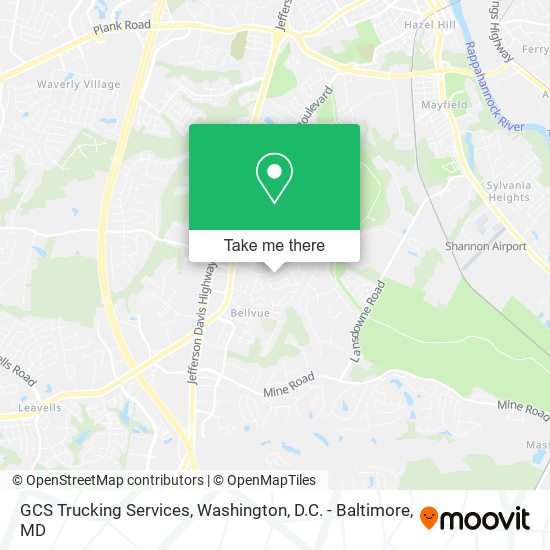 Mapa de GCS Trucking Services