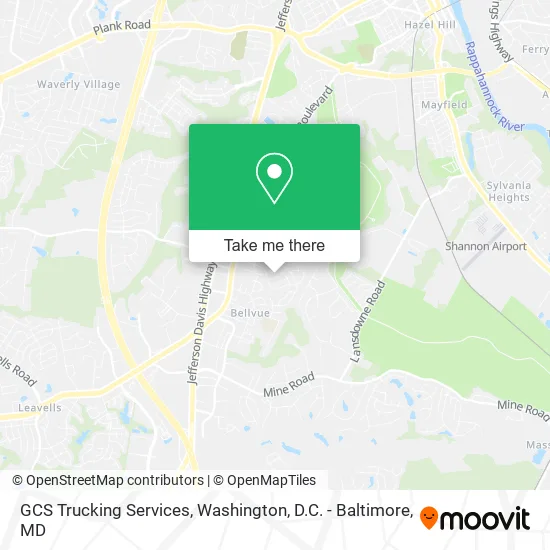 Mapa de GCS Trucking Services