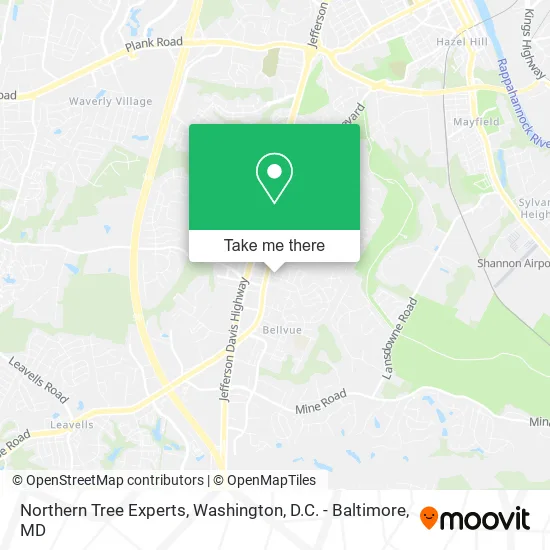 Northern Tree Experts map