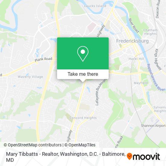 Mary Tibbatts - Realtor map