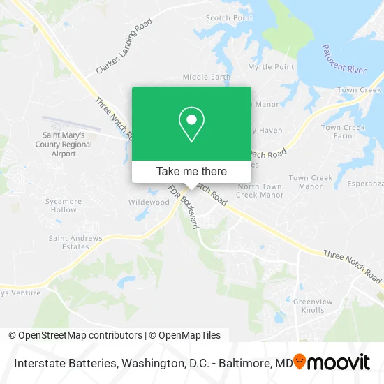 Interstate Batteries map